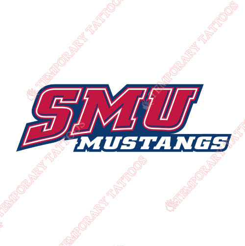 Southern Methodist Mustangs Customize Temporary Tattoos Stickers NO.6294